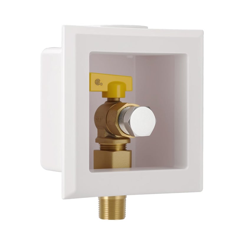 Solimeta Gas Outlet Box, 3/4" NPT, White - Image 1